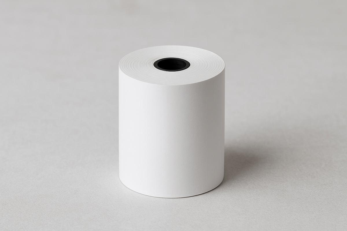 80×80mm Thermal Paper Roll – POS Receipt Roll (65GSM)